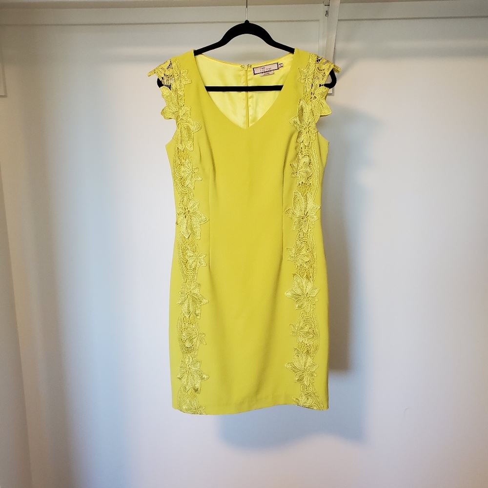 Gorgeous sleeveless dress with floral embroidery